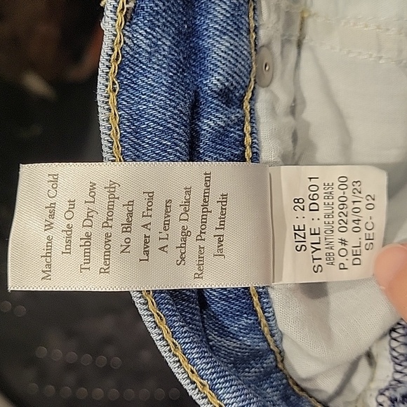 Frank & Eileen Button-fly, Hi-rise Jeans, Size 28, Style-Cork, Blue - Picture 10 of 10